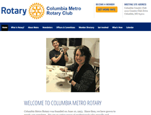 Tablet Screenshot of columbiametrorotary.org